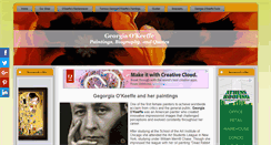 Desktop Screenshot of georgiaokeeffe.net